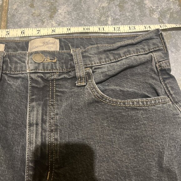 Y2K Style Jeans Women’s Size 8 Black High Rise Wise Leg Dark Denim Grunge Skater - Picture 4 of 12